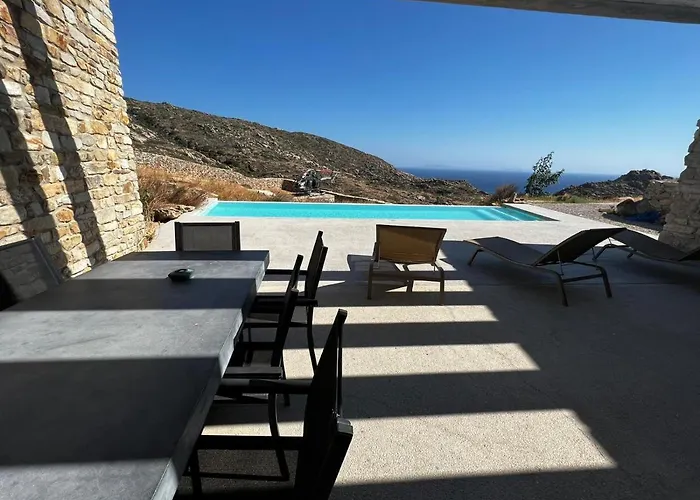 Private Five Br Luxury Peaceful Mylo W Two Pools Close To Mylopotas Beach Villa